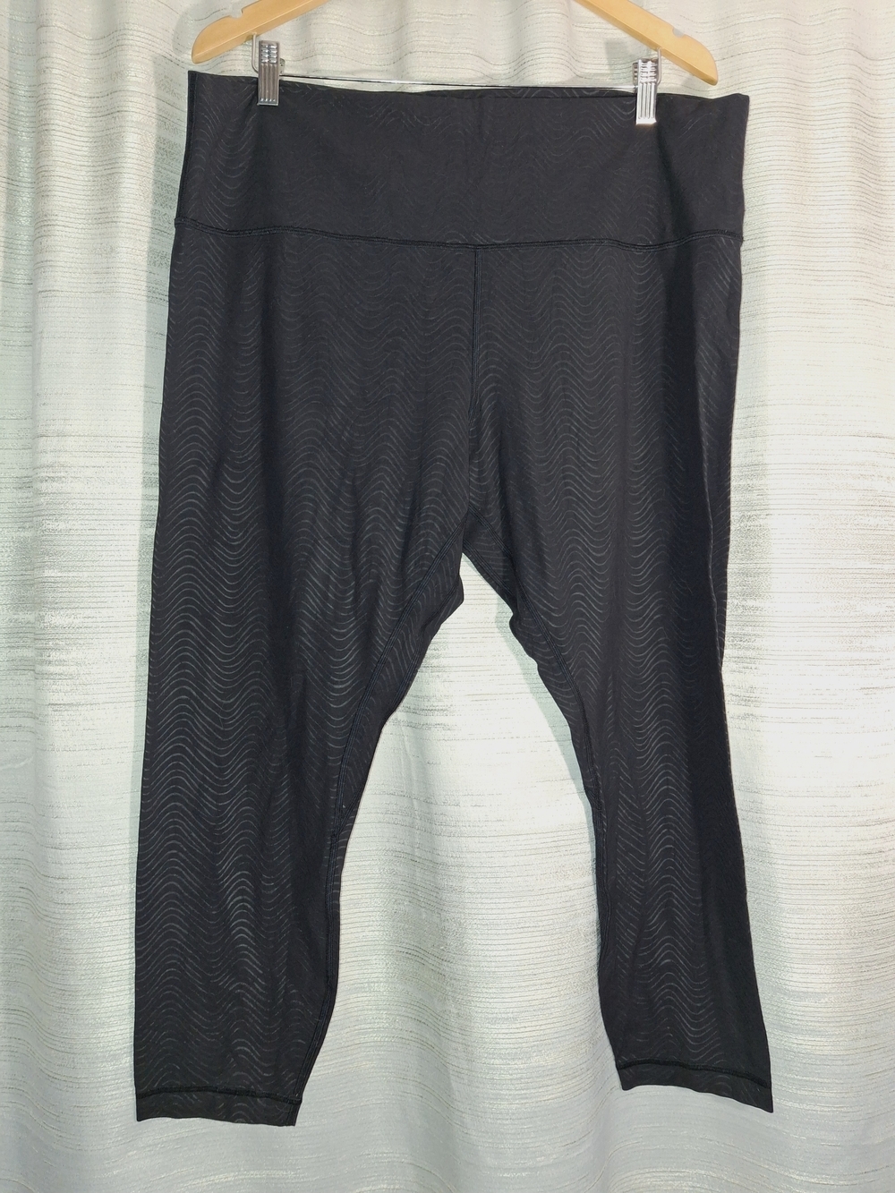 Lululemon Align High-Rise 25" Aqueous Emboss Black Women's W5BYYS 20